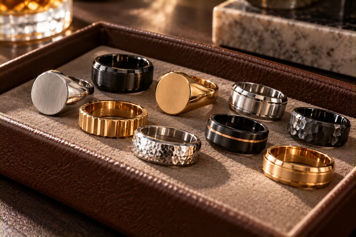 Colección de anillos para hombre